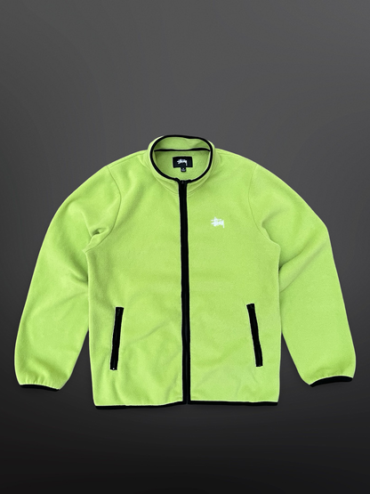 Stüssy Fleece Jacket – Lime Green Small