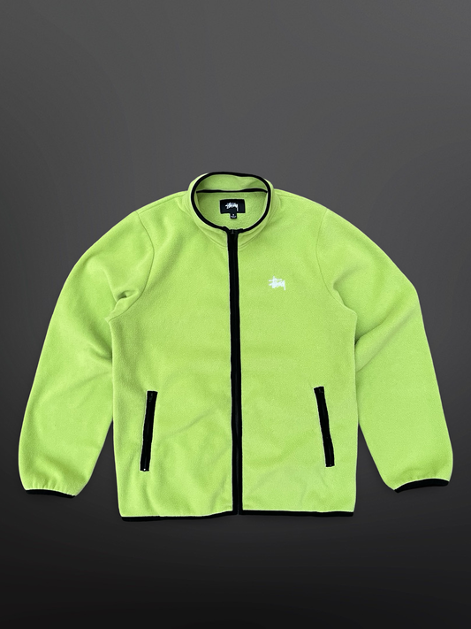 Stüssy Fleece Jacket – Lime Green Small