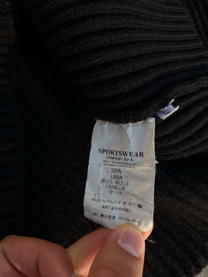 Vintage wool zip-sweater stone island fra 2005 M medium - supersaelger