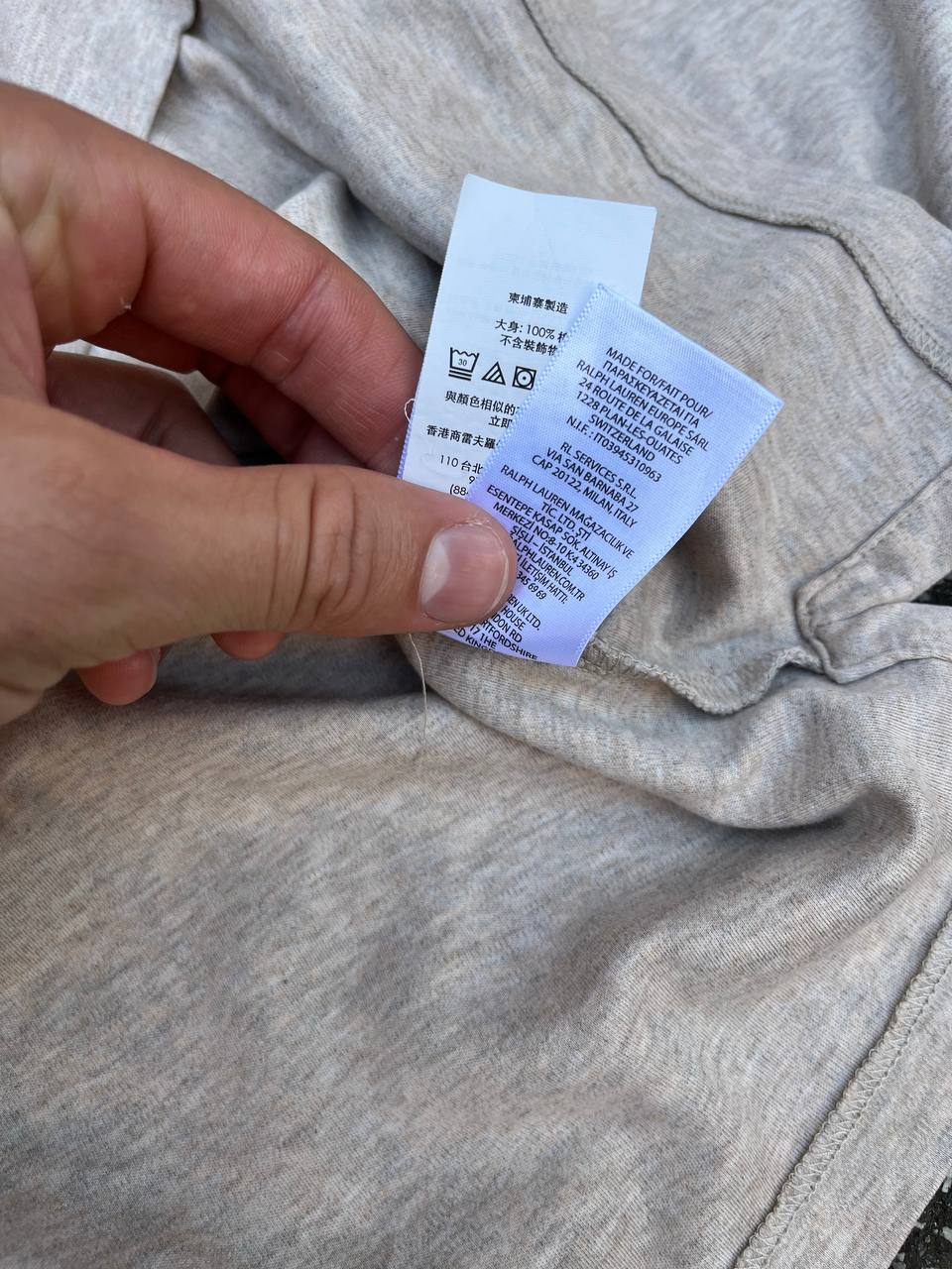Brugt used Polo sweatshirt long sleeve Polo Ralph Lauren i beige XL