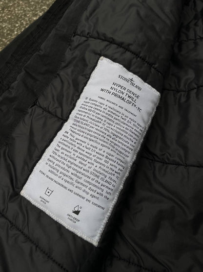 Stone Island Hyper Dense Nylon Twll With Primaloft Jakke i Sort XL