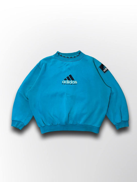 Brugt Used Vintage Adidas Equipment Sweatshirt i L large grøn green