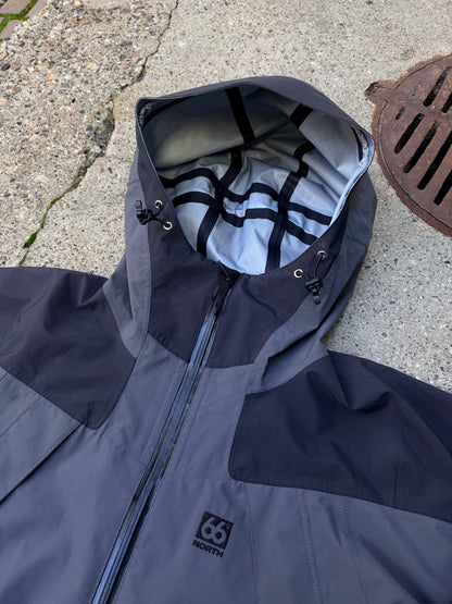 66°North Shell Jacket – Grey/Black – Size S