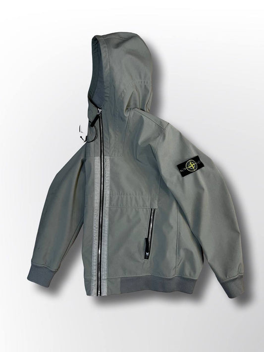 Soft shell vind og vandafvisende jakke Stone Island SOFT SHELL-R i Oliven L large