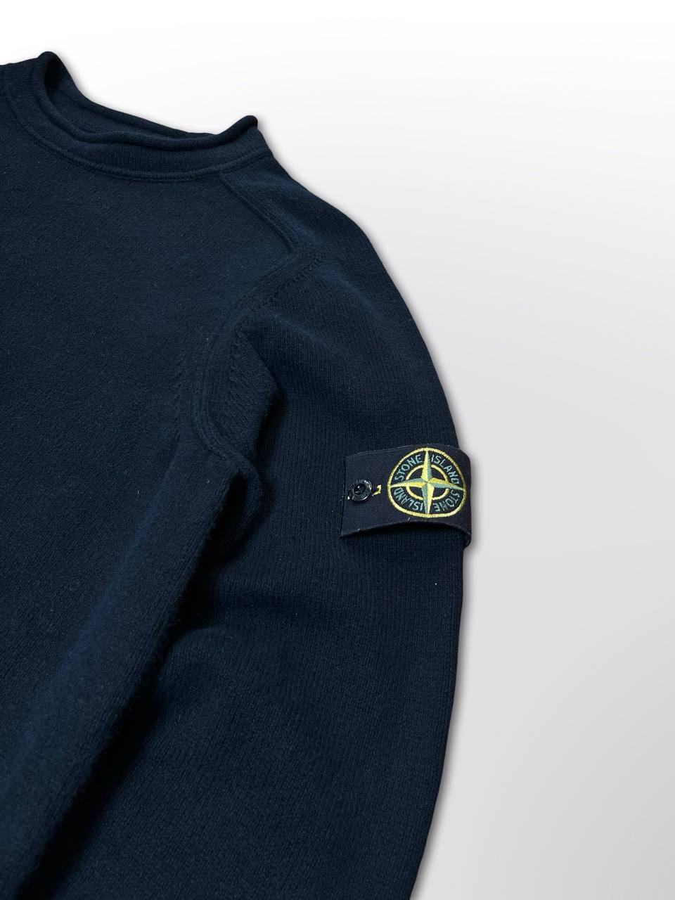 Brugt Used Stone Island Sweater i Sort Farve S Small