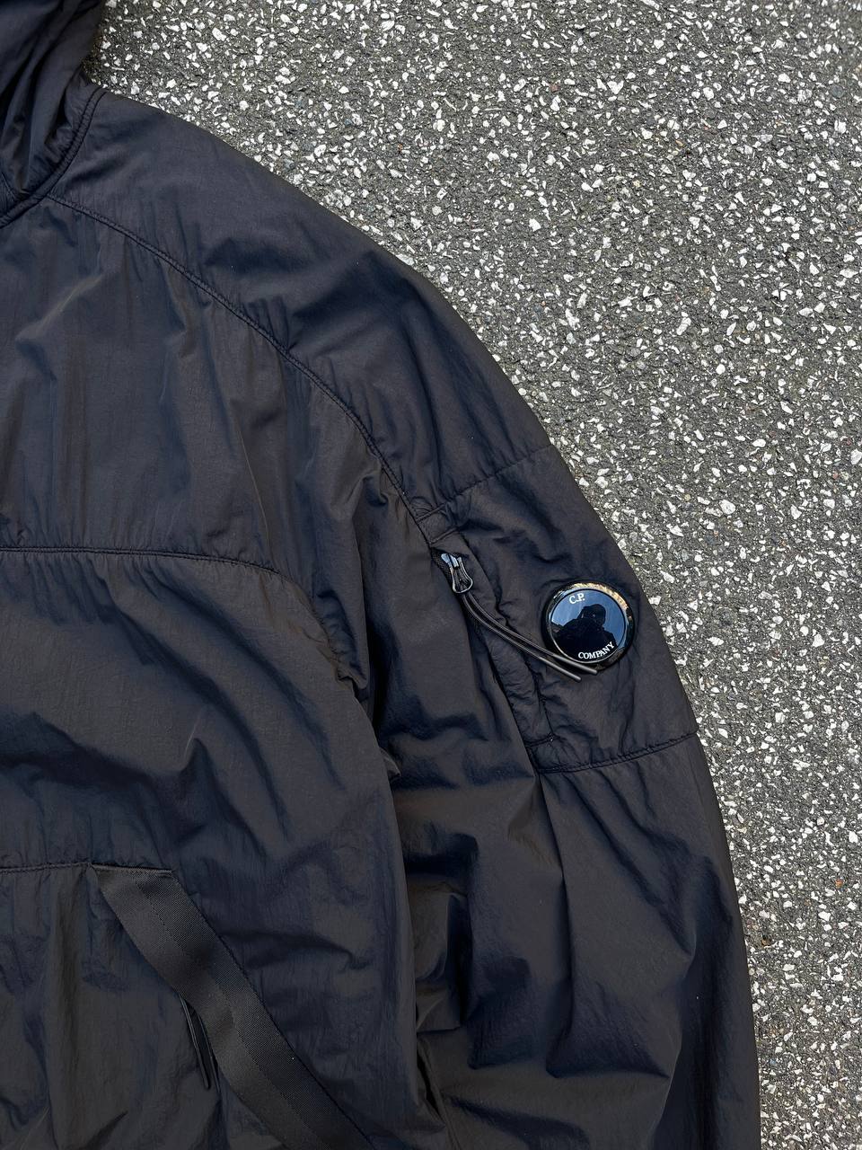 Brugt C.P. COMPANY Polartec Padded jacket / jakke Black / Sort i XL 56