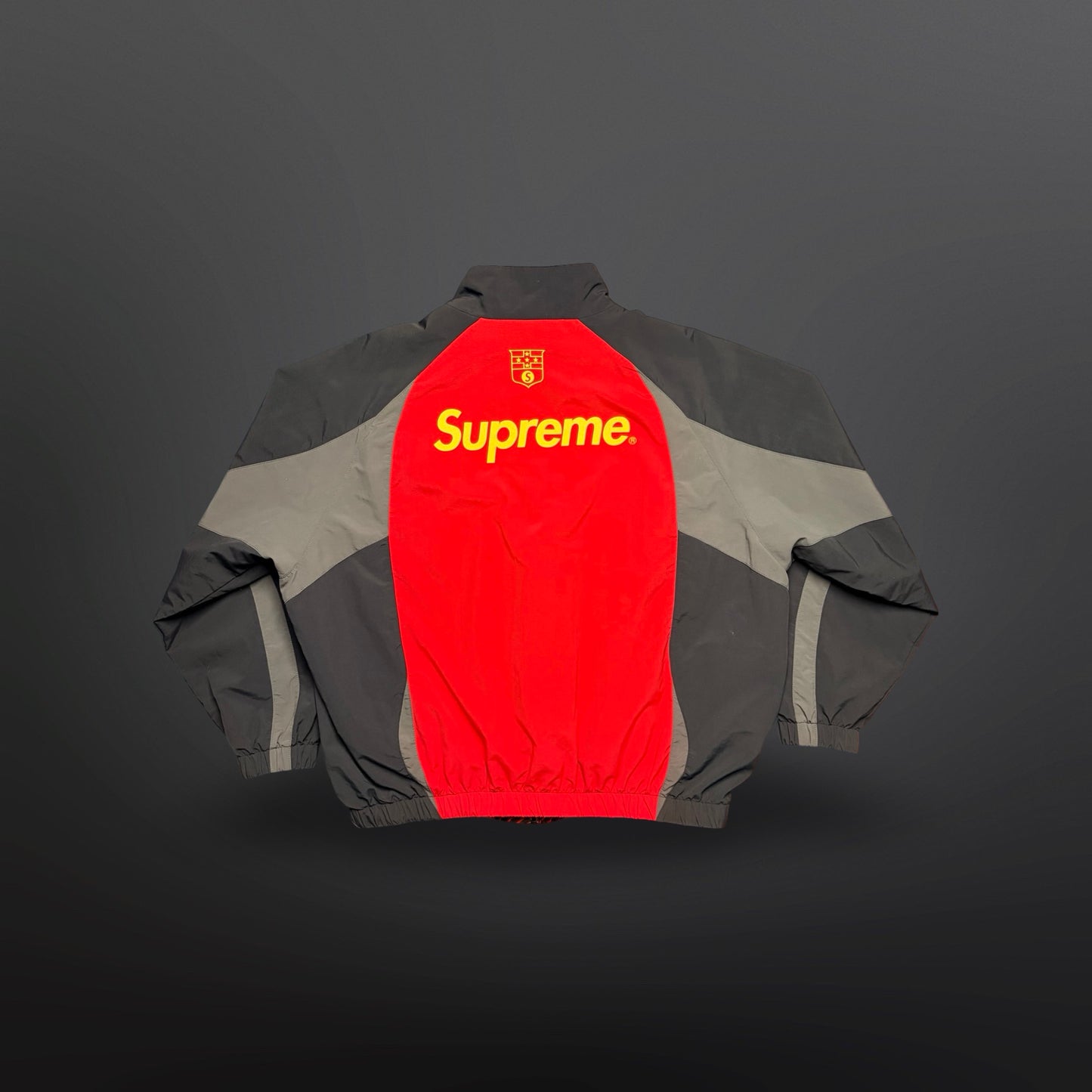 SUPREME WORLD FAMOUS TEAM TRACK JACKET SORT/RØD M Medium