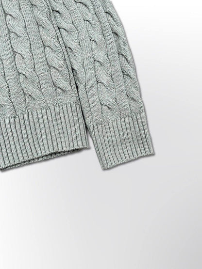 Polo Ralph Lauren Cable Net Sweater i Grøn herre Medium Ny