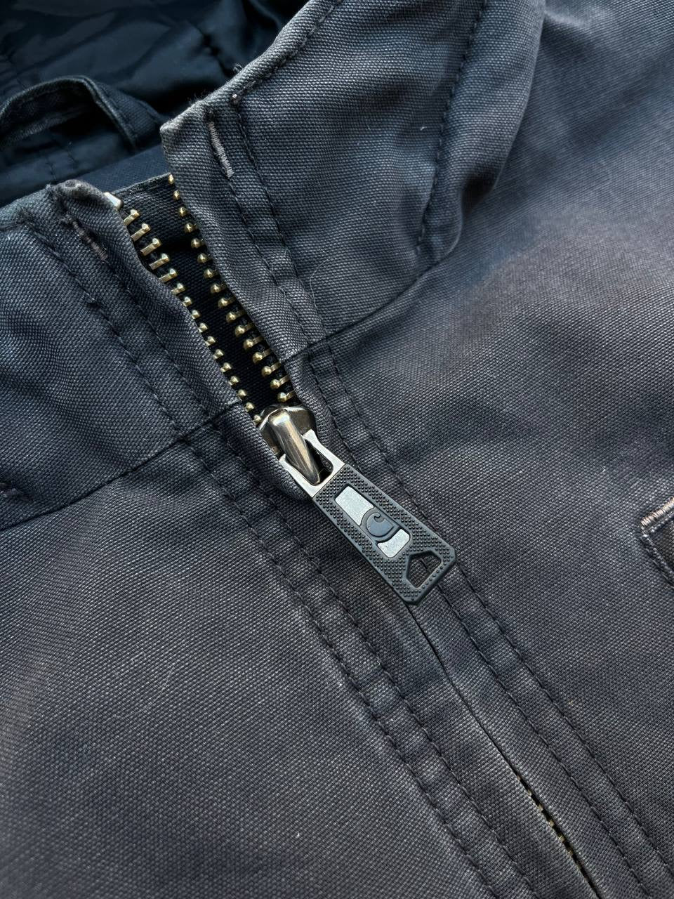 Carhartt Active Work Wear Jakke i Grå vandtæt Medium Herre Vintage