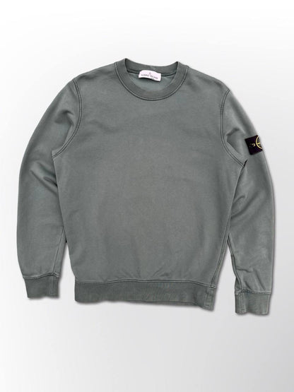 Stone Island Sweatshirt Medium Grøn Brugt Crew Neck