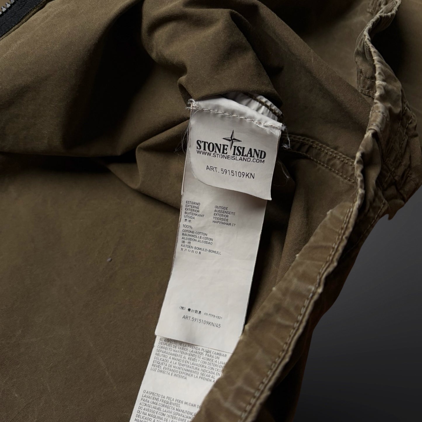 Stone Island jakke – Olive / Grøn L Large