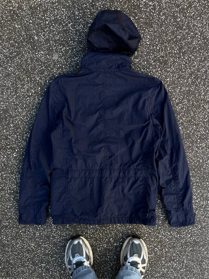 Stone Island Regnjakke i Mørkeblå Navy S Small