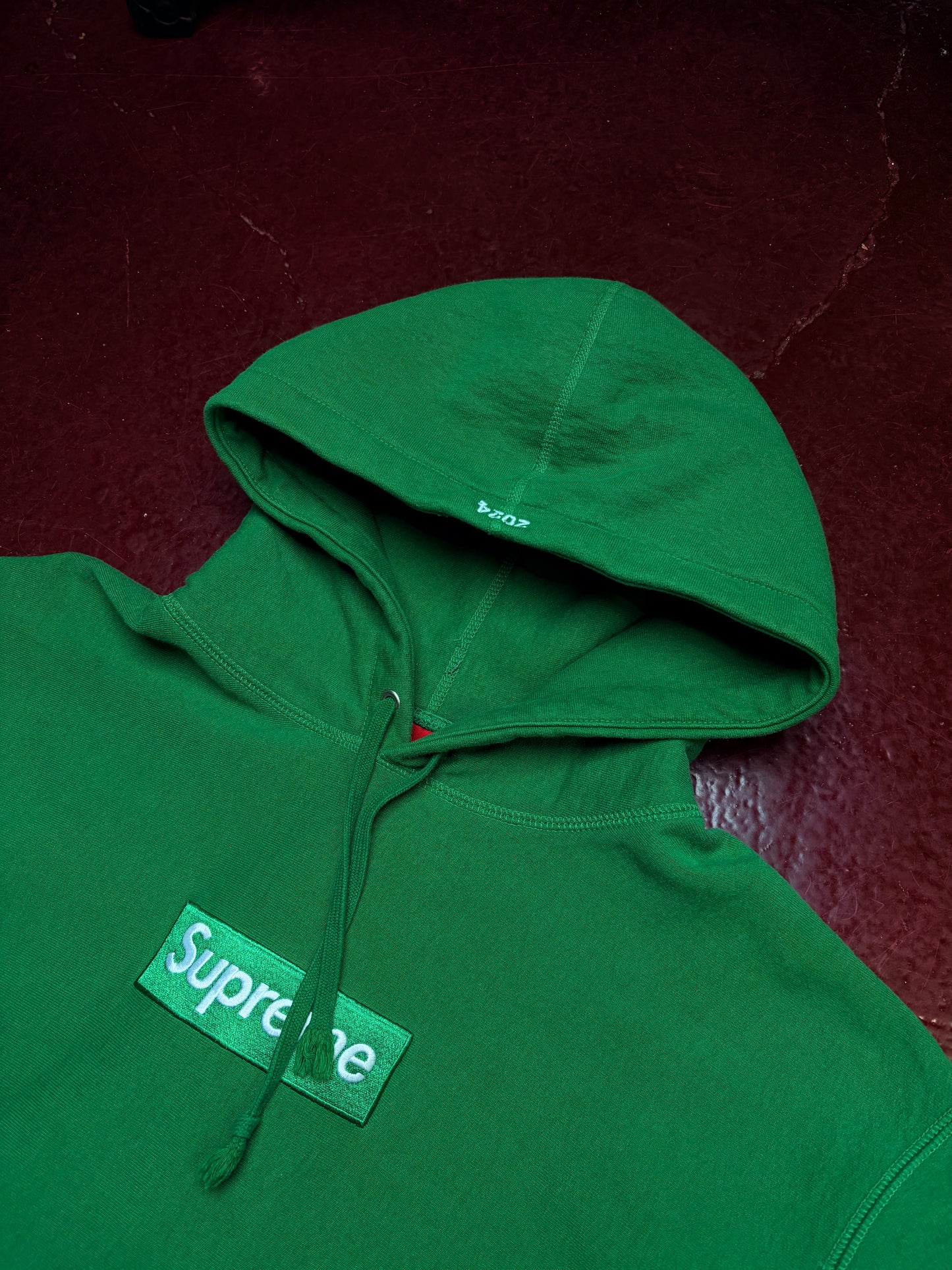 Supreme Box Logo Hoodie – Green – Medium