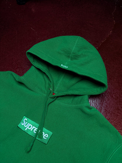 Supreme Box Logo Hoodie – Green – Medium