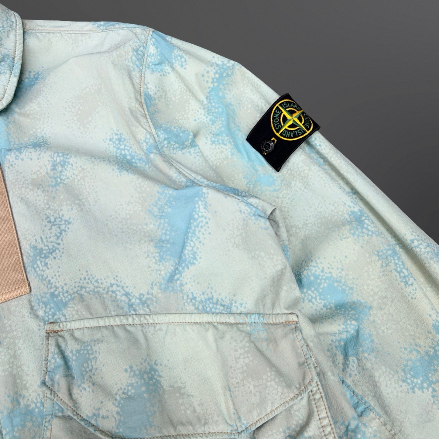 Stone Island Printed Hooded Jacket – Large