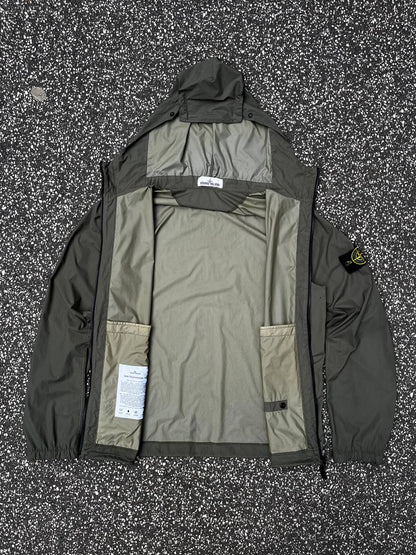 Stone Island Jakke Skin Touch Nylon TC Grøn Green Regnjakke M Medium 721543831