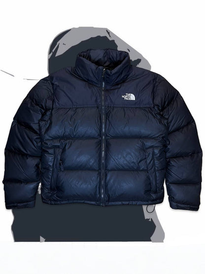 Brugt Used Dunjakke The North Face Nuptse 700 i sort M medium Dame kvinde