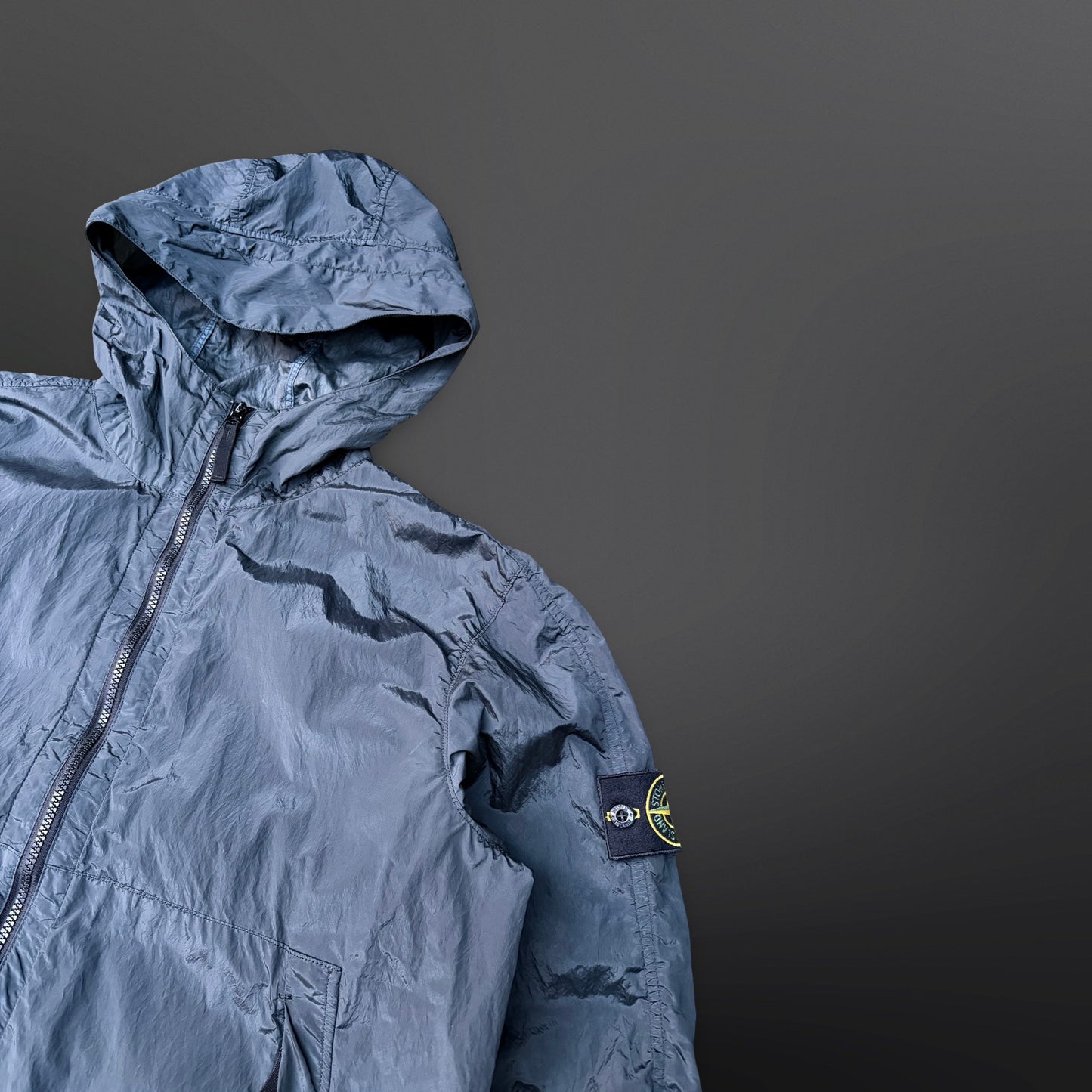 Stone Island Nylon Metal Watro Jakke Windbreaker Sommerjakke – Large Grøn