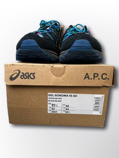 Nye sneakers Asics x A.P.C. Størrelse 46 sort og blå