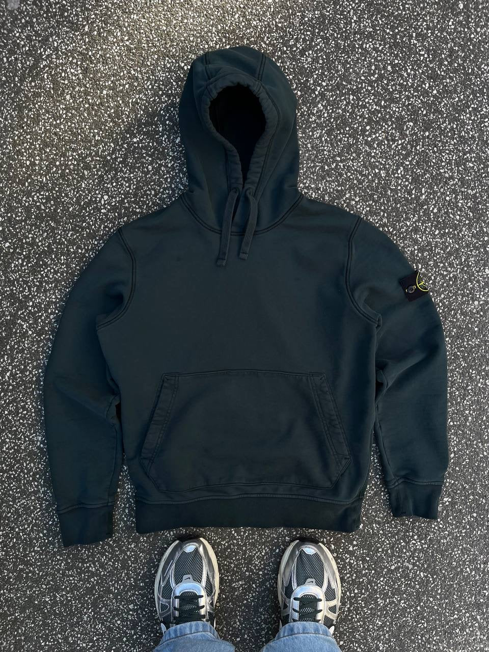 Stone Island Hættetrøje Hoodie Mørkegrøn Green Large