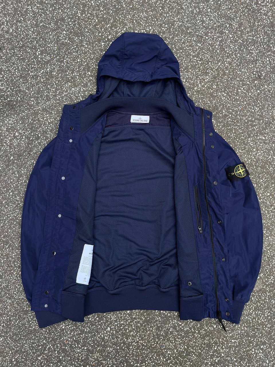 Stone Island Windbreaker Efterårsjakke L Large Navy 641540822