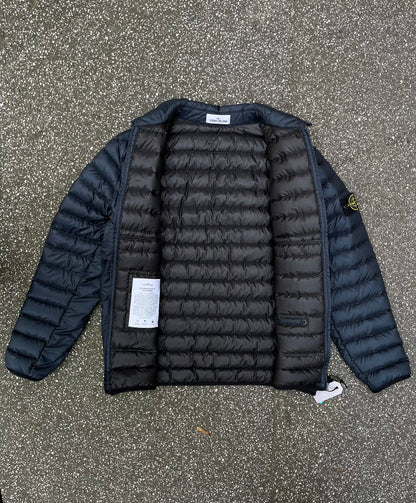 Brugt Used Stone Island puffer jakke vinter jakke fra Stone Island XXL sidder godt på XL/L i mørkeblå Nylon Down