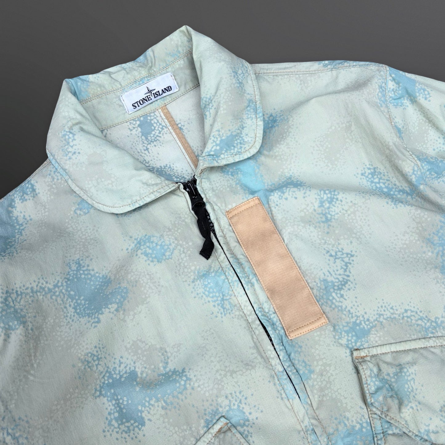 Stone Island Printed Hooded Jacket – Large