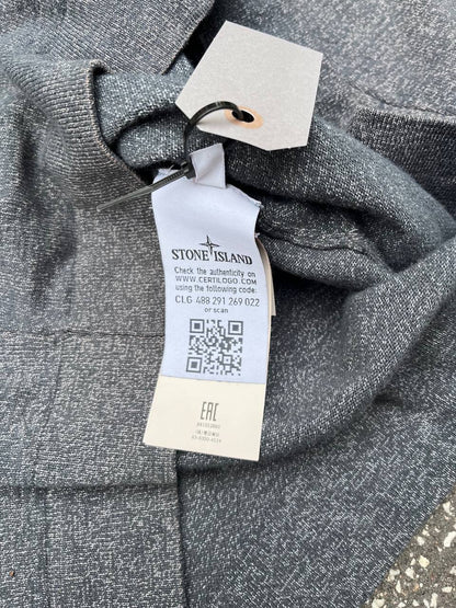 “Brugt Stone Island sweater sweatshirt i grå farve i L large 661552880”