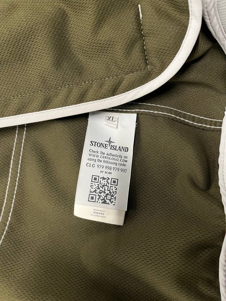 Stone Island Softshell R i hvid XL brugt