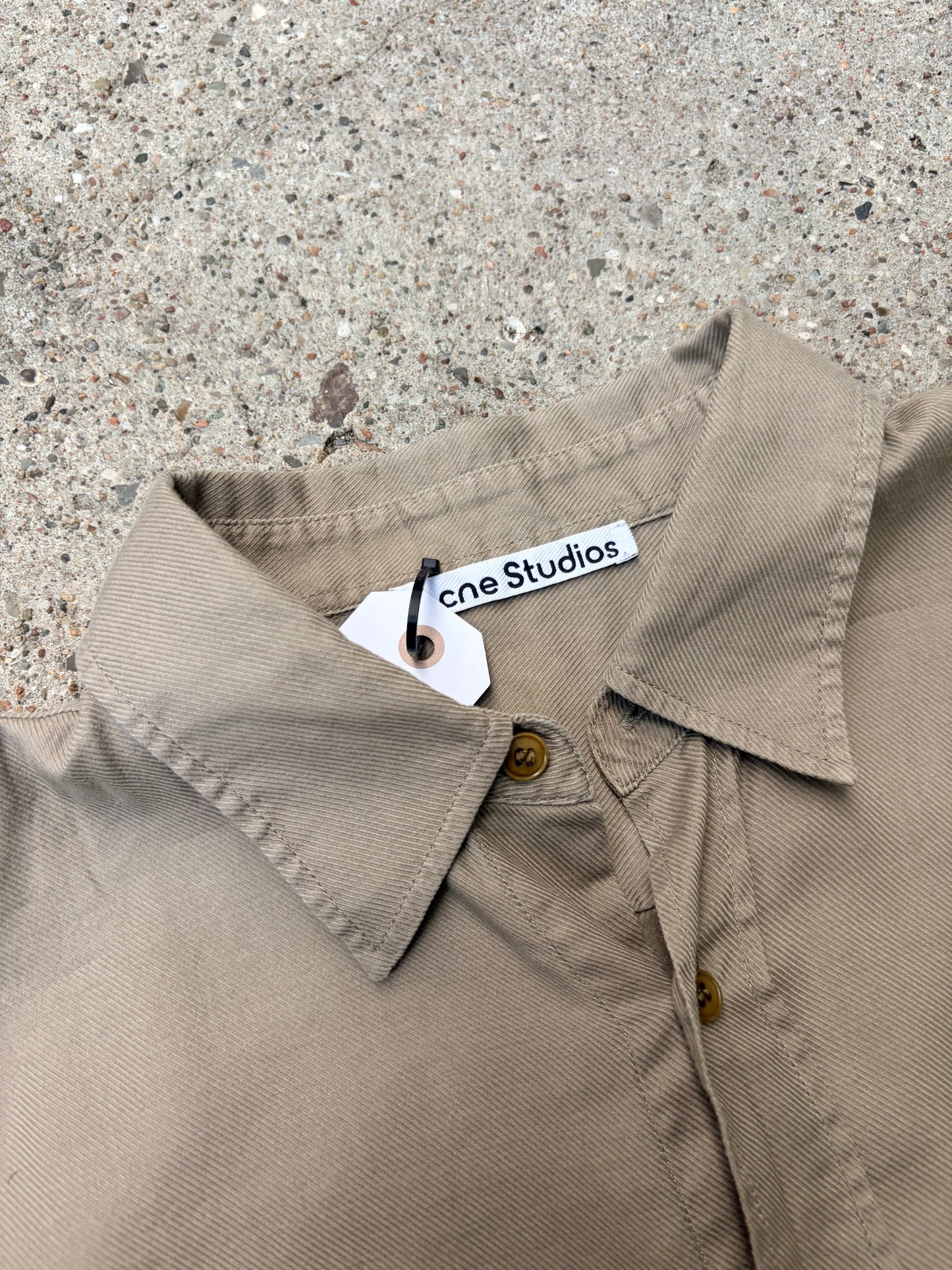 Acne Studios Stockholm 1996 Oversized Shirt – Beige – Large / XL