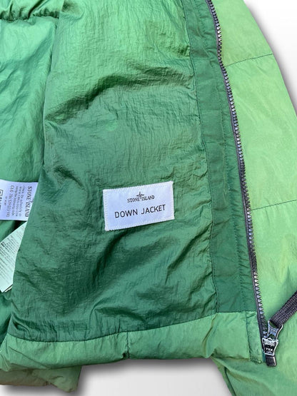 Brugt Used Puffer vinter jakke Stone Island i grøn S XS 164cm