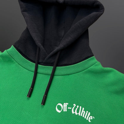 Off-White Impressionism Hoodie – Green / Black – Medium (Fitter Small)