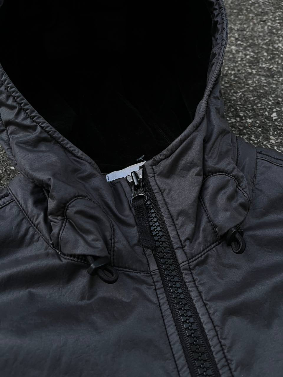 Stone Island Jakke Lamy Flock Grå L Large Brugt Used
