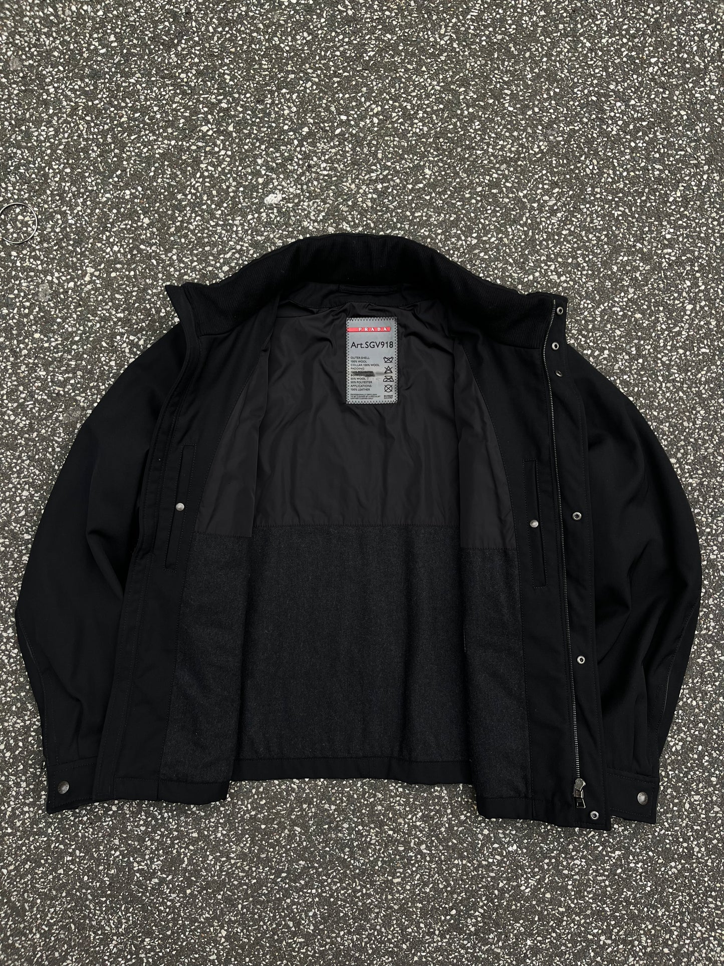Prada Wool Field Jacket (Black, Str. 54)