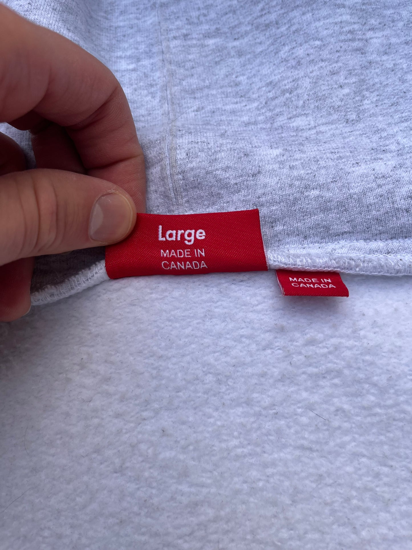 Supreme S Logo Zip Hoodie – Grey – Large