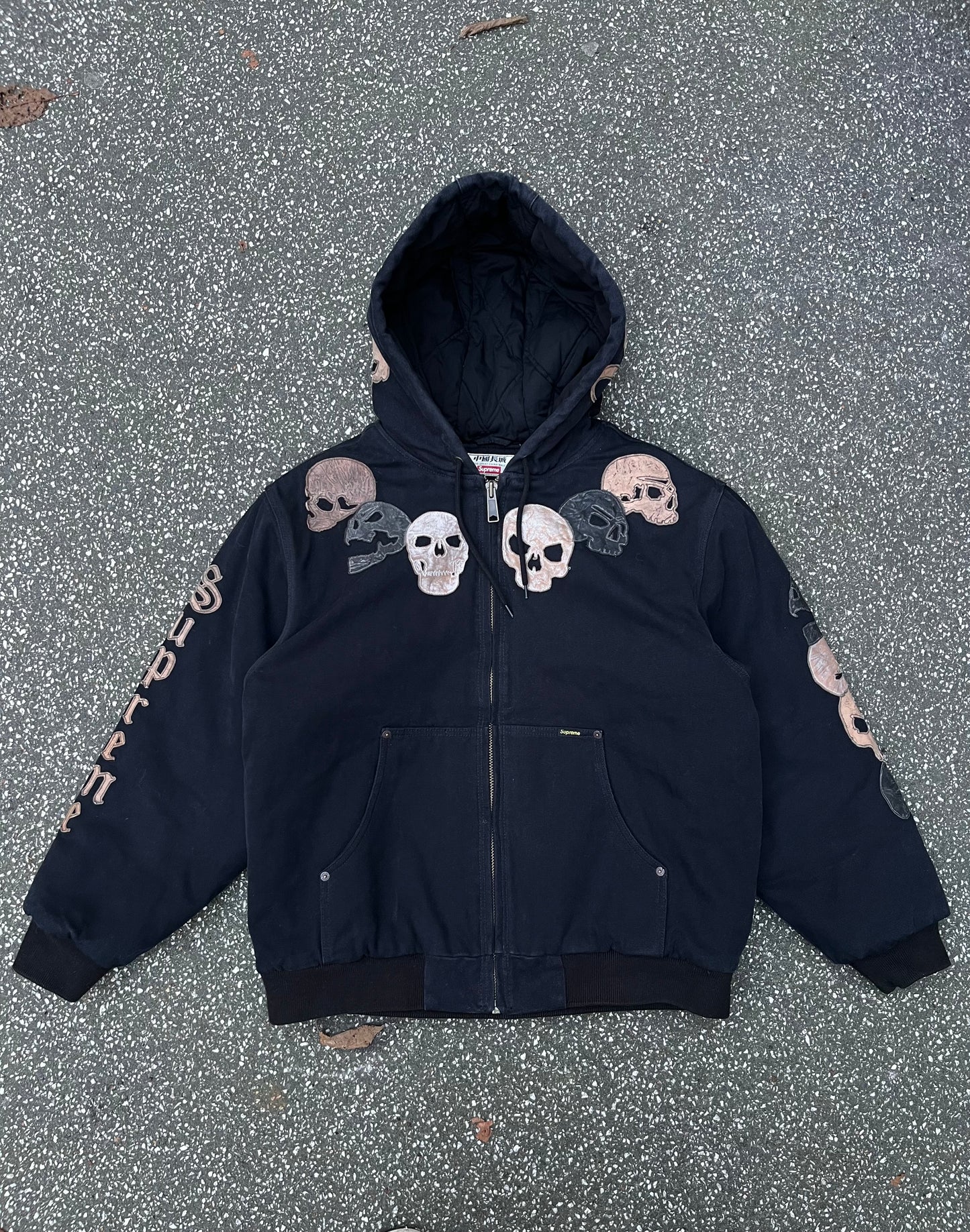Supreme The Great China Wall Jakke M Medium Sort