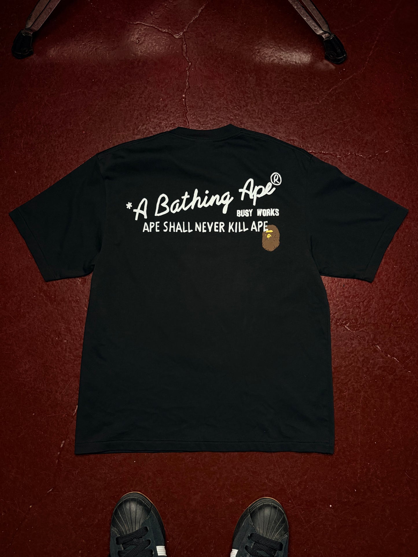 A Bathing Ape “Ape Shall Never Kill Ape” Tee – Black – Size S