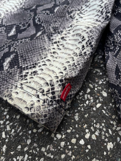 Supreme X The North Face Regnjakke Skaljakke Snake Skin L Large Grå