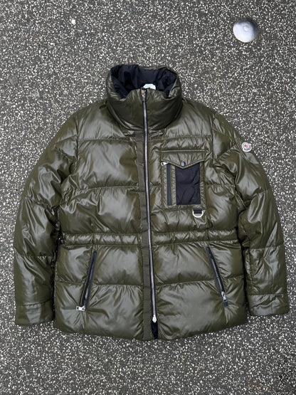 Moncler Guerin Vinterjakke Reversible Vendbar Puffer Sort Grøn M Medium