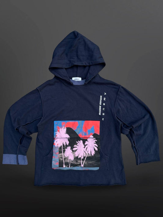 Ambush Hoodie Hættetrøje Navy Mørkeblå M Medium 2 SS 2019 Japan