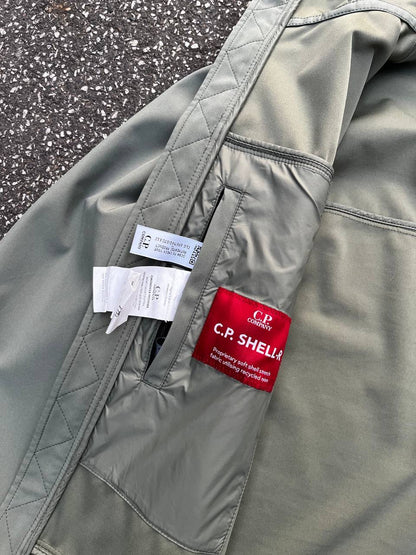 C.P.Company Softshell Jakke i Grøn med Briller Small