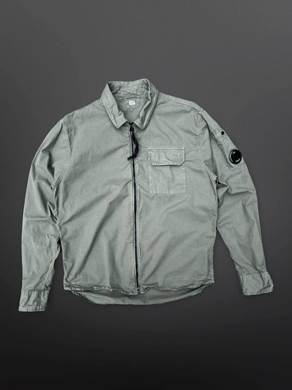 C.P. Company Overshirt Skjorte Grøn Khaki S Small Brugt Used