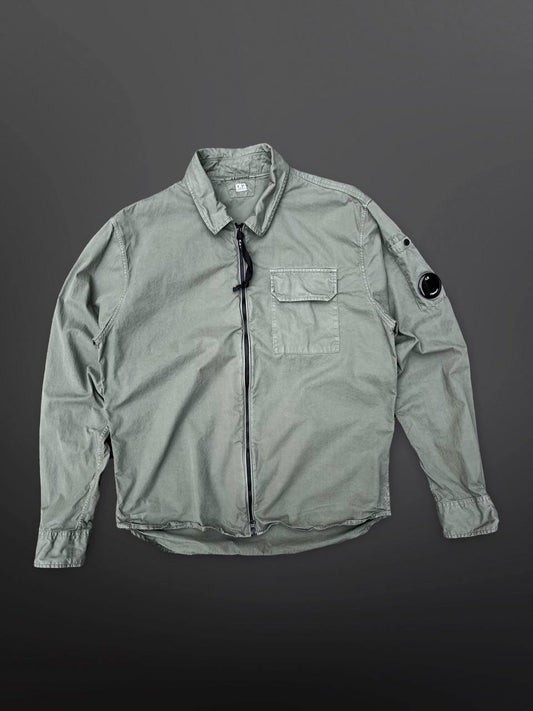 C.P. Company Overshirt Skjorte Grøn Khaki S Small Brugt Used