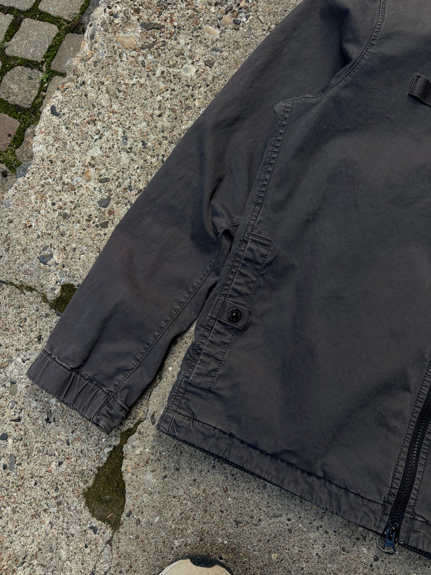 Stone Island Garment Dyed Zip Jacket – Charcoal Grey – Size L