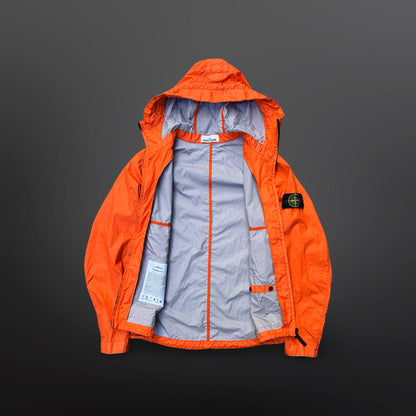 Stone Island Membrana 3L TC Hooded Jacket – Orange S Small