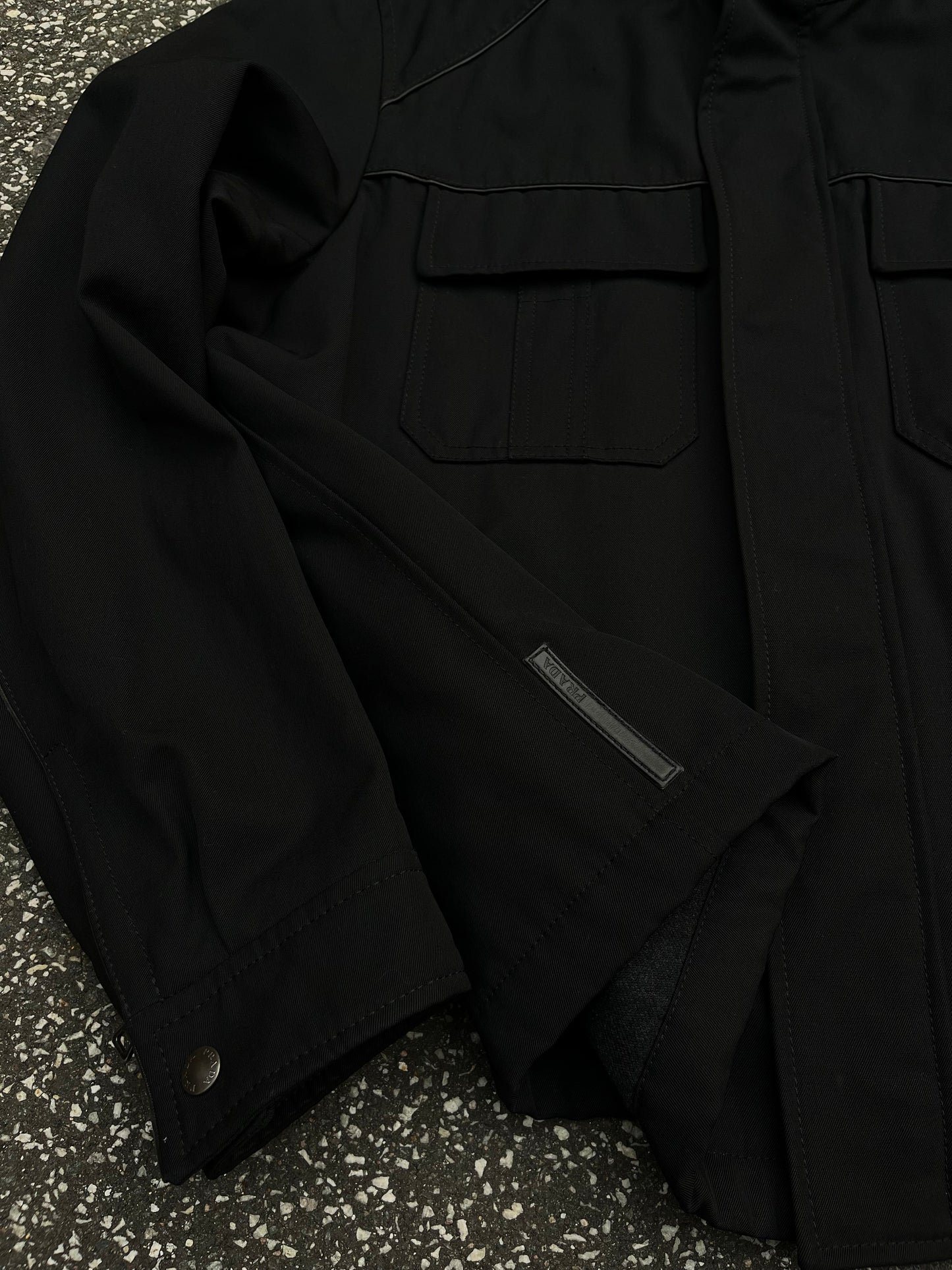 Prada Wool Field Jacket (Black, Str. 54)