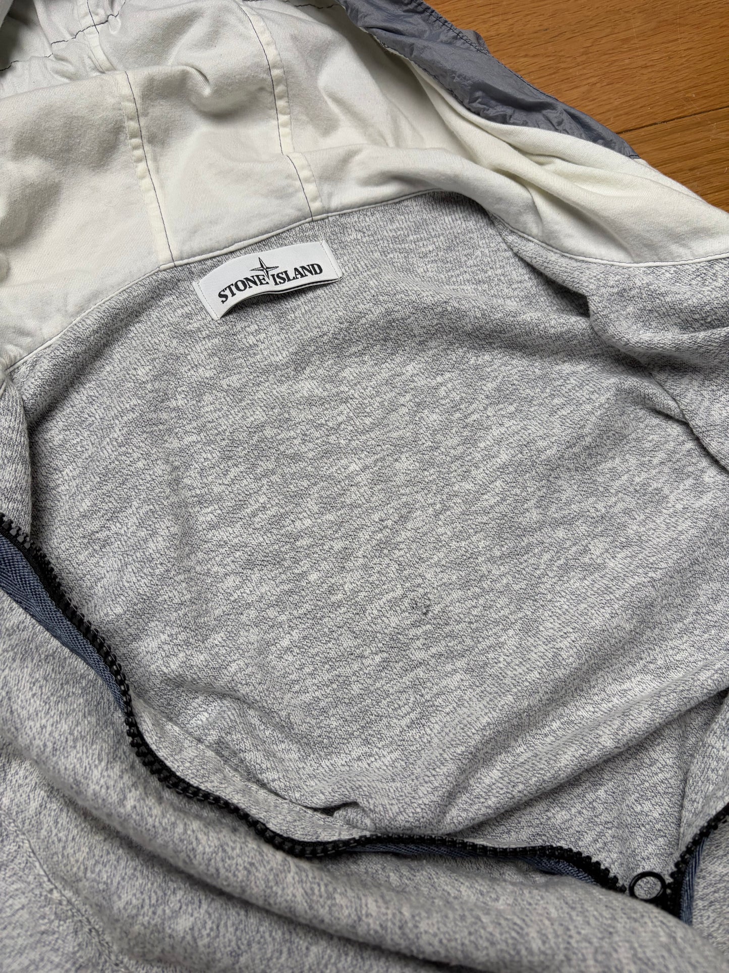 Stone Island Knit Hooded Cardigan – Grey (XL) 6815546B0