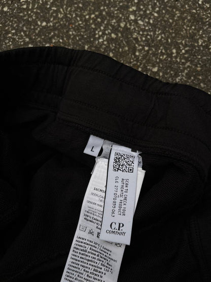 C.P. Company Bomuld Shorts Sort Black L Large Brand New