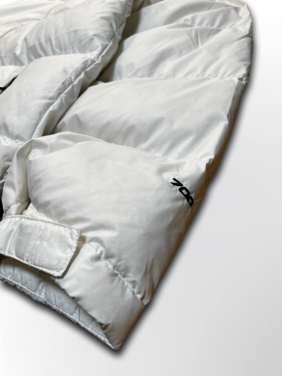 Brugt Dunjakke The North Face Nuptse 700 jakke Vinterjakke i Hvid White L large mænd i God Stand