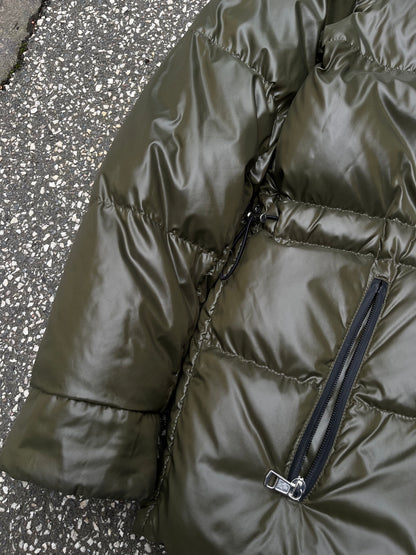 Moncler Guerin Vinterjakke Reversible Vendbar Puffer Sort Grøn M Medium